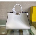 Fake FENDI PEEKABOO ISEEU Original Leather Small bag 0196 White Tl12746EQ38