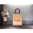 Fake FENDI SUNSHINE SHOPPER leather mini-bag F1620 pink Tl12837lF58