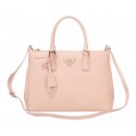 Fake Prada BN2274 Light Pink Saffiano Calfskin Leather Tote Bag Tl6634GR32