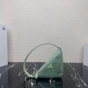 Fake Prada crystal handbag 1VH243 green Tl5784Sq37