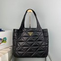 Fake Prada Padded nappa tote bag 1NG599 black Tl5680ny77