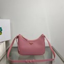 Fake Prada Small Saffiano leather shoulder bag 1BD330 pink Tl5816uQ71