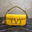 Fake VALENTINO GARAVANI MINI LOCO Calf leather Shoulder Bag 1W2B0K yellow Tl19259eZ32