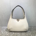 Fake VALENTINO Origianl leather shoulder bag 20077 white Tl19409GR32