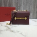 Fake VALENTINO Uptown shoulder bag 3196 dark red Tl19654Sq37