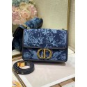 Fashion 30 MONTAIGNE BAG Blue Dior Flowers Denim M9203UJD Tl8665OM51