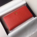 Fashion Prada Leather Large Zippy Wallets 1ML505 red Tl6685Of26