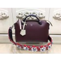 Fendi BY THE WAY Bag Original Calfskin Leather F21790 Wine Tl13222dX32