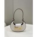 Fendi Cookie White leather mini bag 8BS065A Tl12618hi67