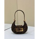 FENDI FF Fabric Shoulder bag FF10592 brown Tl12496rf34