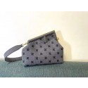 FENDI FIRST MEDIUM flannel bag with embroidery 8BP127A gray Tl12739Xr72