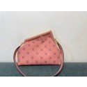 FENDI FIRST MEDIUM flannel bag with embroidery 8BP127A PINK Tl12740nU55