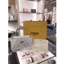 Fendi KAN I F PU tote bag 8BT284A white Tl13113qB82