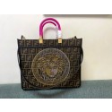 FENDI LARGE embroidery bag 8BH386AB brown Tl12578Tk78