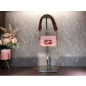 Fendi mini BAGUETTE cotton bag F6550 pink Tl12797Is53