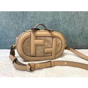 FENDI MINI CAMERA CASE leather and suede mini-bag 8BS058AH Beige Tl12720Av26