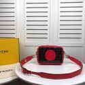 Fendi MINI CAMERA CASE Multicolor canvas bag 8BF097 red Tl13174Yo25