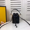 FENDI MON TRESOR black leather mini-bag 8BS010 Tl12946DV39