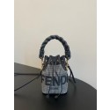 Fendi MON TRESOR mini-bag 8BS010A3 black&white Tl12493Ty85