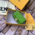 FENDI NANO BAGUETTE CHARM nappa leather 7AR844 Green Tl12880oJ62