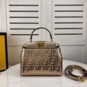 FENDI PEEKABOO ICONIC leather bag F0335 gold Tl13039Fh96