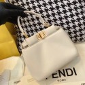 Fendi PEEKABOO ICONIC MINI nappa leather bag 8BN244 white Tl13015nS91