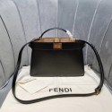 Fendi PEEKABOO ISEEU EAST-WEST leather bag 8BN323A black Tl13002rh54