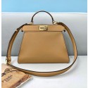 Fendi Peekaboo ISeeU MEDIUM leather bag 80011A Beige Tl12604Hn31