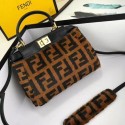 Fendi PEEKABOO REGULAR Horse hair F3302 Black Tl13061ED90