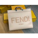 FENDI SUNSHINE large beige leather shopper 8BH387A Tl12988PC54