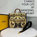 Fendi Sunshine Medium Fendace Printed white leather shopper 8BH386A-3 Tl12544va68