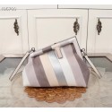 First-class Quality Fendi First Small Leather bag with silver and light brown inlay 8BP129A Tl12598Sf41