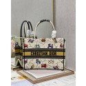 First-class Quality MEDIUM DIOR BOOK TOTE Latte Multicolor Dior Pixel Zodiac Embroidery M1296ZRUV Tl8124xO55