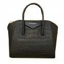 Givenchy Antigona Bag in Croco Leather Black Tl18307ff76