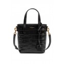 High Imitation SAINT LAUREN shoulder bag IN CROCODILE-EMBOSSED LEATHER Y722366 black Tl14342bg96