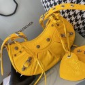 High Quality Balenciaga WOMENS LE CAGOLE MEDIUM SHOULDER BAG IN YELLOW 27541 Tl15906pR54