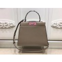 High Quality Fendi Peekaboo Small Bag Calfskin Leather FD26796 Camel Tl13227BH97