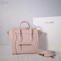 High Quality Imitation CELINE NANO LUGGAGE BAG IN LAMINATED LAMBSKIN 189244-22 Tl4926Vu82