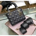 High Quality Imitation Dior MINI LADY DIOR CALFSKIN BAG M0574 black Tl9091wn47