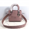 Hot LADY DIOR TOTE BAG IN EMBROIDERED CANVAS C4532 pink Tl9114io40