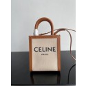 Imitation AAA Celine MINI CABAS VERTICAL IN TRIOMPHE CANVAS CL01541 Brown Tl4758RP55