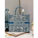 Imitation AAA DIOR BOOK TOTE Embroidery C1286-6 blue Tl8408RP55