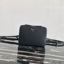 Imitation AAA Prada Saffiano leather backpack 2VZ038 black Tl6218RP55