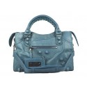 Imitation Balenciaga Giant Brogues Velo Bag L084332 Blue Tl16207SU58