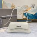 Imitation Balenciaga LINDSAY CROCODILE EMBOSSED SMALL SHOULDER BAG WITH STRAP 6009 white Tl15846VO34