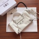 Imitation Balenciaga The City Handbag Calf leather 382569 white Tl16014Fo38