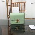 Imitation Celine TEEN TRIOMPHE BAG IN SHINY CALFSKIN MINERAL 188423 light green Tl4773Xr29