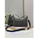 Imitation Cheap DIOR SMALL Shoulder Bag Embroidery S5552 dark blue Tl8208fV17