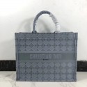 Imitation DIOR BOOK TOTE BAG IN EMBROIDERED CANVAS C1286 grey blue Tl9123AI36