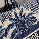 Imitation DIOR BOOK TOTE Blue Dior Palms Embroidery M1286 Tl8783Tm92